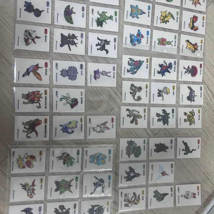 [BUNJANG] Pokemon Stickers / 포켓몬 띠부씰 판매