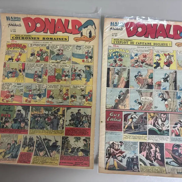 [BUNJANG] Vintage Donald Duck, Mickey Mouse Cartoon Magazine Set / 빈티지 도날드덕,미키마우스 만화잡지