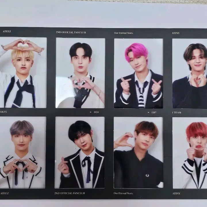 [BUNJANG] ATEEZ 2nd Membership Kit Clear Photocard / 에이티즈 ateez 2기 팬클럽키트 투명 사진
