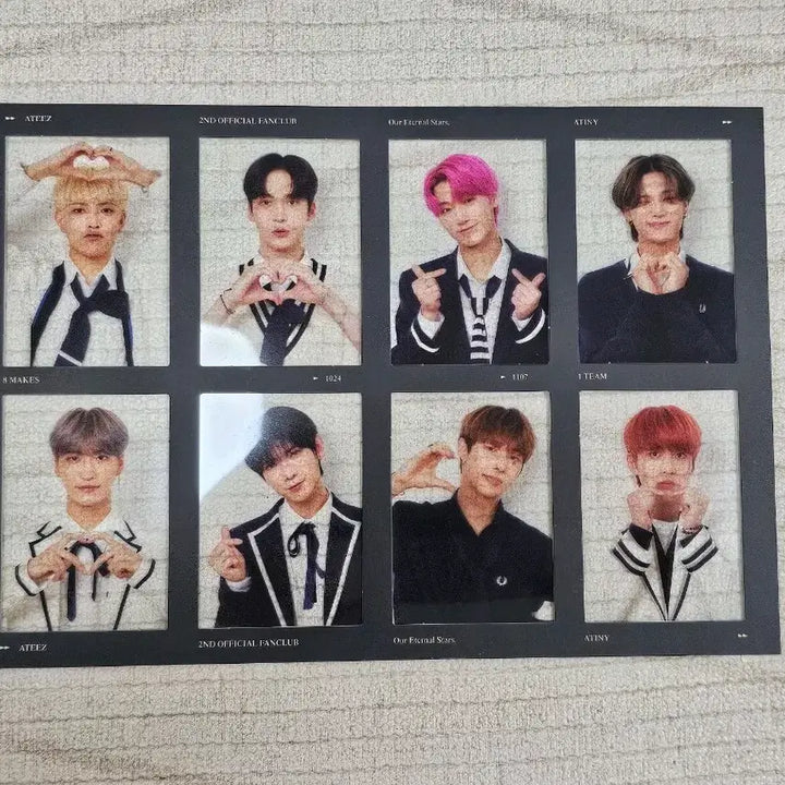 [BUNJANG] ATEEZ 2nd Membership Kit Clear Photocard / 에이티즈 ateez 2기 팬클럽키트 투명 사진