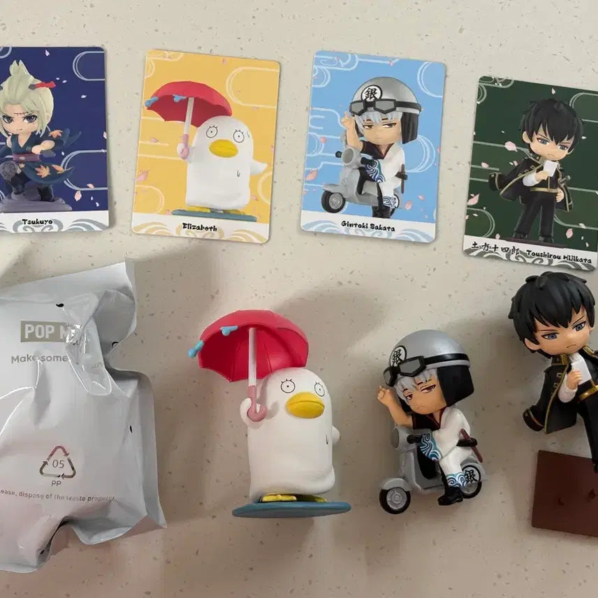 [BUNJANG] Pop Mart Gintama Gintoki, Hijikata, Elizabeth, Tsukuyo Bundle / 은혼 팝마트 긴토키 히지카타 엘리자베스 츠쿠요 일괄