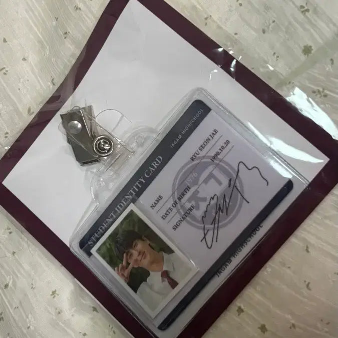 [BUNJANG] Byun Woo Seok (Lovely Runner) Ryu Seon Jae Student ID + Photocard Set / 변우석 ( 선재 업고 튀어 ) 류선재 학생증 + 증사