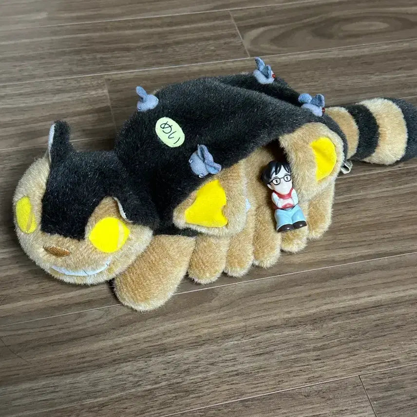 [BUNJANG] Vintage My Neighbor Totoro Catbus Doll Bundle Set / 일괄1.0) 고전 토토로 고양이버스 인형 + 손가락 인형