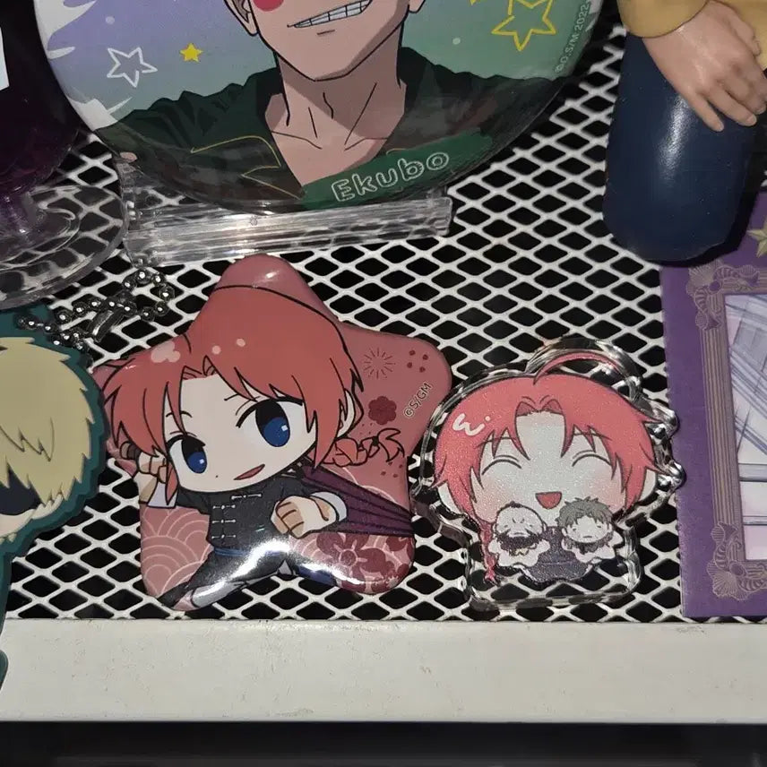[BUNJANG] Gintama Kamui Bundle Badge Star Acrylic Charm / 은혼 카무이 일괄 뱃지 별 비공굿 아크릴코롯토