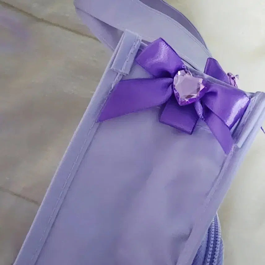 [BUNJANG] Daiso Pastel Clear Window Tote Bag (Lavender) / 다이소 오시 카츠 파스텔 투명창 토트백 이타백 라벤더 (보라, 퍼플)