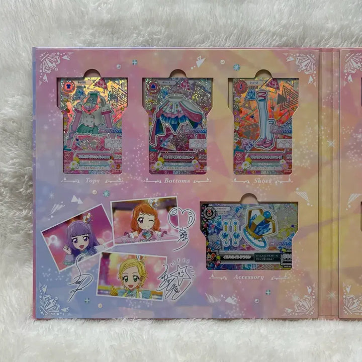 [BUNJANG] Aikatsu Luminous Booklet Premium Card Set Akari, Sumire, Hinaki / 아이카츠 루미너스 북렛 프리미엄 카드 세트 아카리 스미레 히나키 아이엠스타 하늘 리라 희나 룰렛 10주년