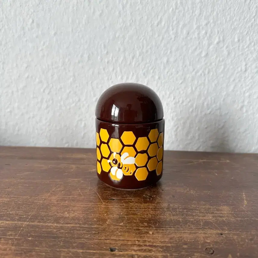 [BUNJANG] Vintage German Honey Pot - Hexagonal Honeycomb Design / 독일)빈티지 벌꿀 그릇