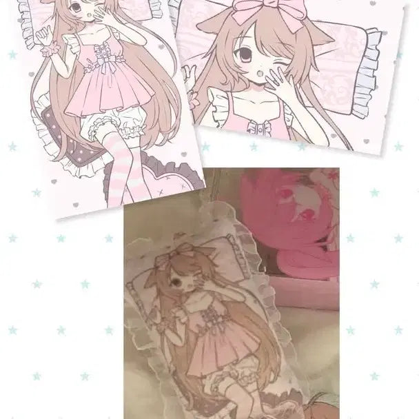 [BUNJANG] Sweet Dream Earth Invasion Dakimakura Cushion Keychain / 굿즈)지구침략 스윗드림 다키마쿠라 쿠션키링
