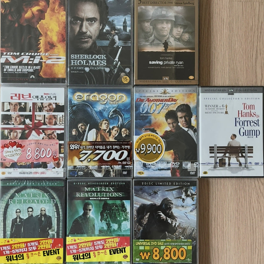 [BUNJANG] Bundle Set of 10 Movies (DVD) / 새상품 DVD 일괄판매