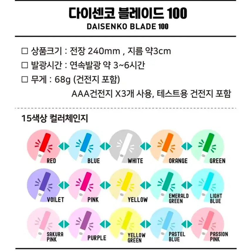 [BUNJANG] King Blade Daisenkou Blade 100 / 킹블레이드 펜라 다이센코 블레이드 100