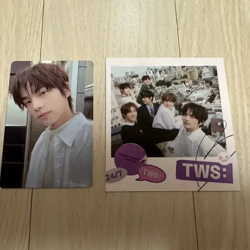 [BUNJANG] TWS Sparkling Blue Album + Shinyu Photocard + CD + Polaroid / TWS 투어스 스파클링 블루 앨범 + 신유 포카 + CD + 폴라로이드