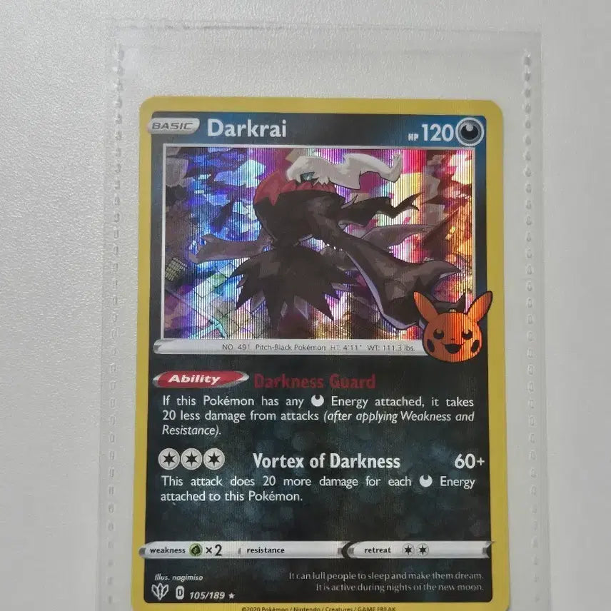 [BUNJANG] Pokemon Card Darkrai North American Edition (Halloween) - Mint Condition / [상태 최상]포켓몬 카드 다크라이 북미판 (할로윈)