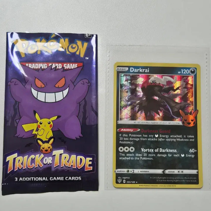 [BUNJANG] Pokemon Card Darkrai North American Edition (Halloween) - Mint Condition / 포켓몬 카드 다크라이 북미판 상태 A급 (할로윈)