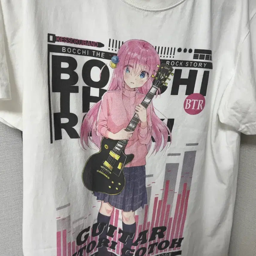[BUNJANG] Cospa Bocchi the Rock! Gotoh Hitori T-Shirt (Size M) / 코스파 봇치더록 고토 히토리 티셔츠 팝니다