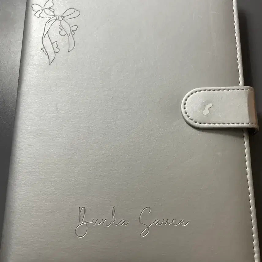 [BUNJANG] Silver Ribbon Photocard Binder / 실버 리본 포카 바인더