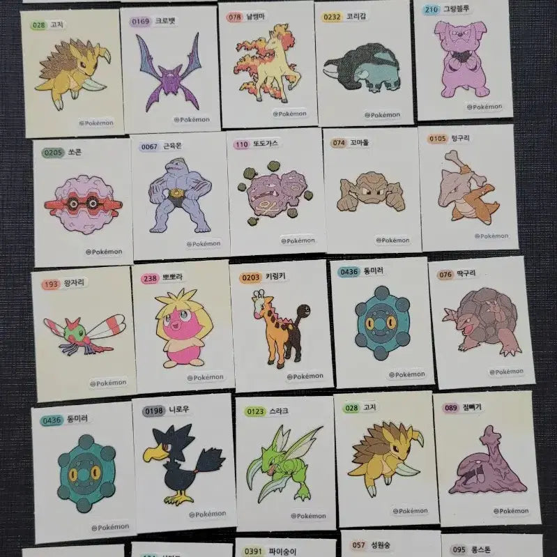 [BUNJANG] Pokemon Stickers Bundle Set (75 pcs) / 포켓몬 띠부씰 75장 일괄