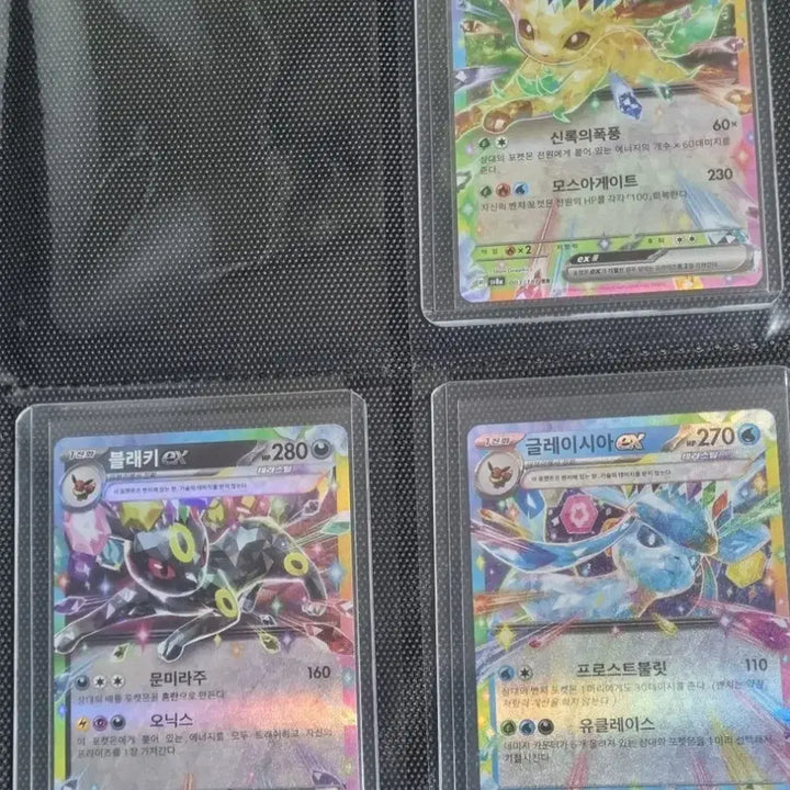 [BUNJANG] Eeveelutions RR Set of 9 w/ Binder / 포켓몬카드 이브이즈RR 9종 셋트 일괄 바인더포함