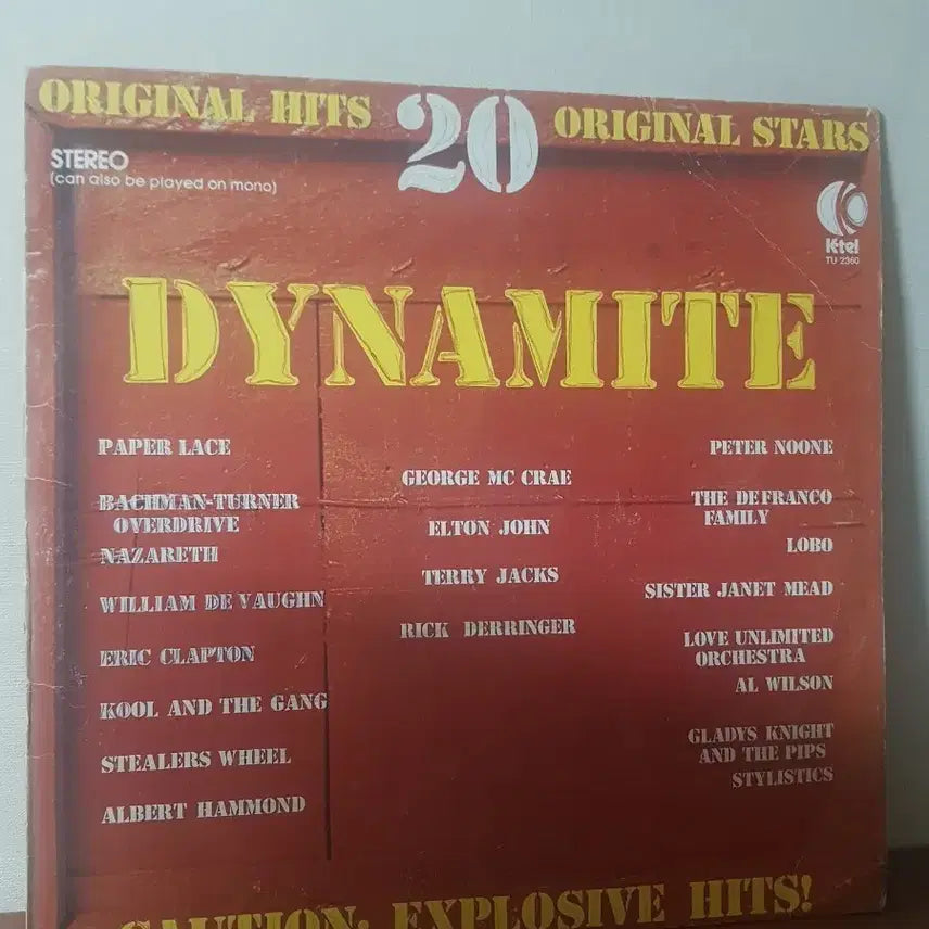 [BUNJANG] Old Pop LP Vinyl Collection - Various Artists (Elton John, Eric Clapton, Kool &amp; The Gang, etc.) / VA: Dynamite 올드팝엘피 바이닐vinyl Oldpoplp 엘튼존 에릭클랩튼 쿨앤더갱 조지매크레이 알윌슨 페이퍼레이스 스타일리스틱스 나사레쓰 테리잭스 앨버트해먼드 Lobo