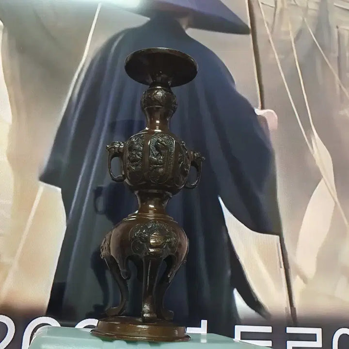[BUNJANG] Antique Brass Candlestick / 오래된 적동 촛대