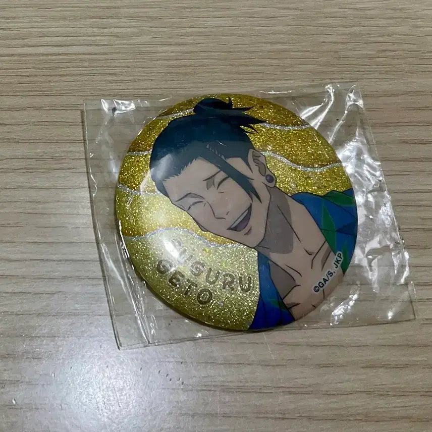 [BUNJANG] Jujutsu Kaisen Suguru Geto Glitter Can Badge [Sealed] / 주술회전 게토 스구루 글리터 캔뱃지 [미개봉]