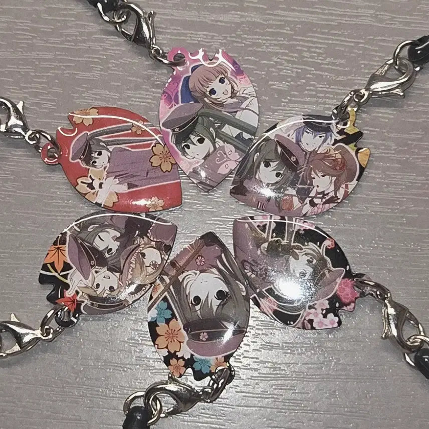 [BUNJANG] Vocaloid Cherry Blossom Miku, Rin, Len, Meiko, Kaito Keychain Set / [희귀매물] 천본앵 미쿠 린 렌 메이코 카이토 벚꽃 키링 휴대폰 키링