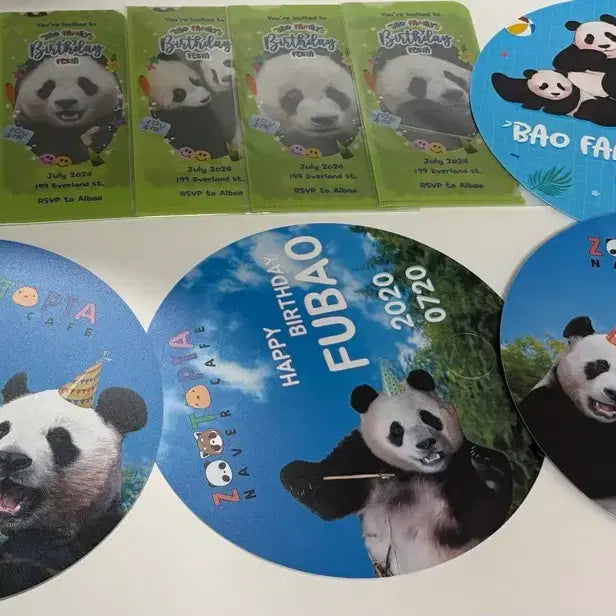 [BUNJANG] Limited Edition Fu Bao Bao Family Bundle Set / 한정판 푸바오 바오패밀리 일괄
