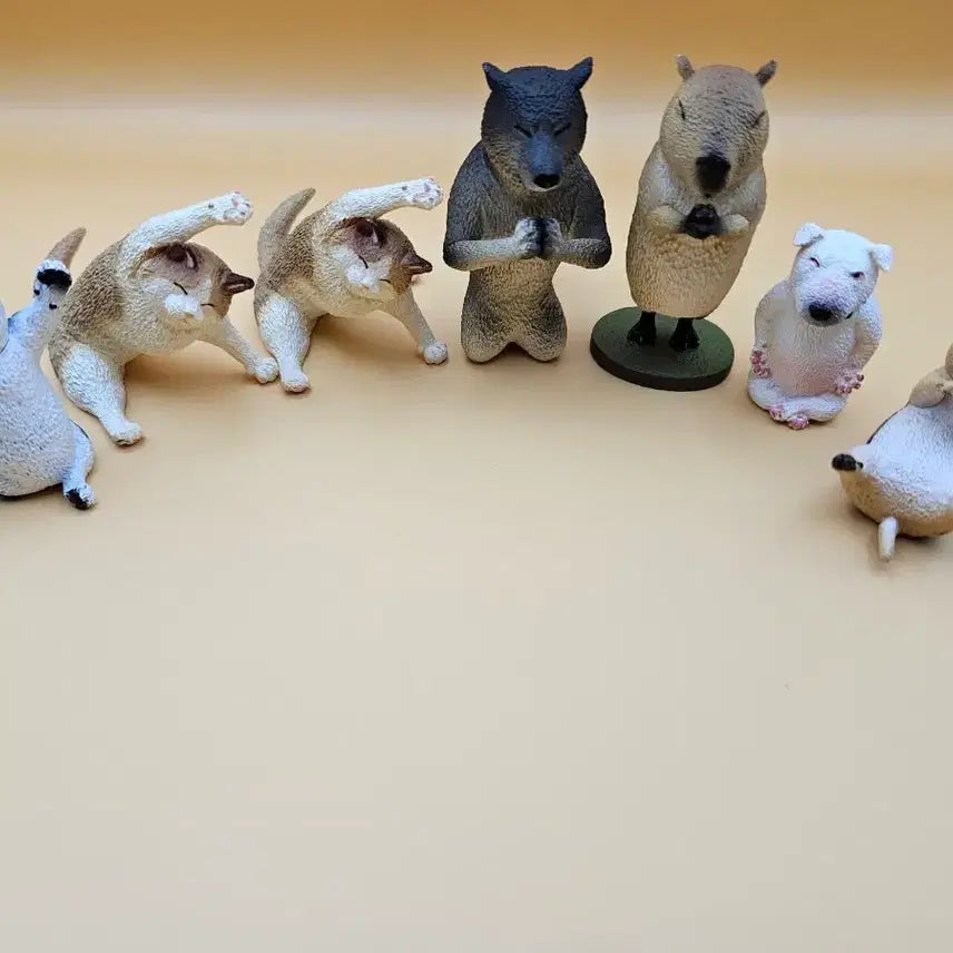 [BUNJANG] Yoga Animal Figurines Set / 요가하는 동물 피규어