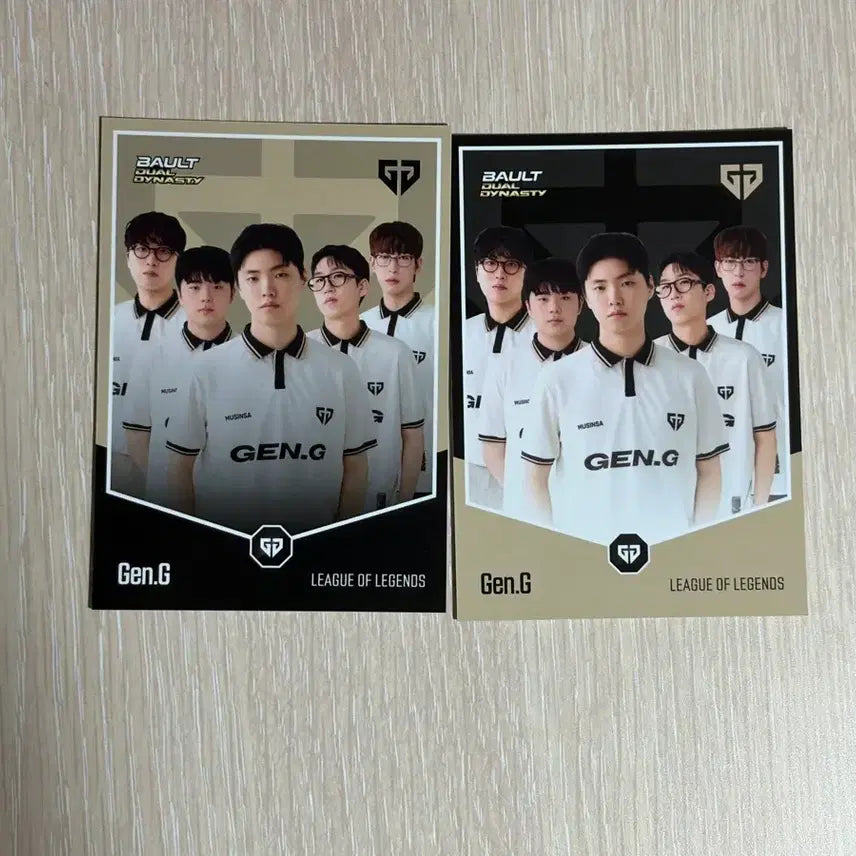 [BUNJANG] Bault Gen.G Team Card Bundle Set / Bault 젠지 팀카드 2장 일괄