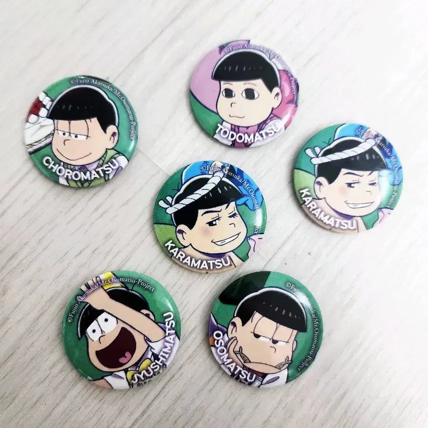 [BUNJANG] Osomatsu-san Tailor Series Can Badge Set / 오소마츠상 캔뱃지