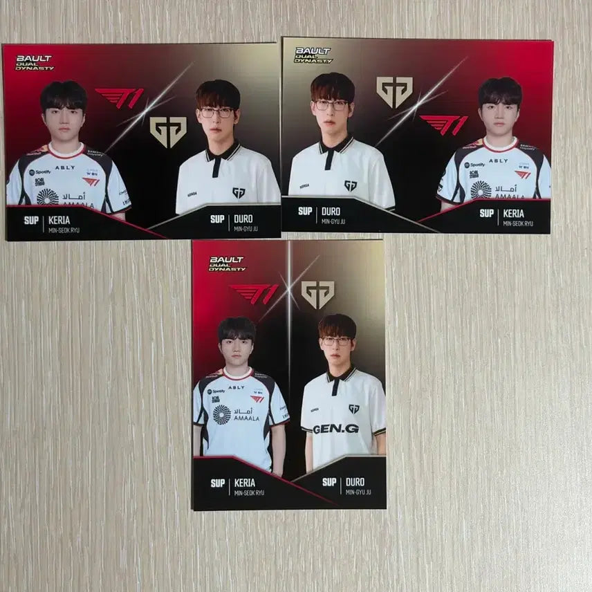 [BUNJANG] Bault Keria vs Duro Card Bundle Set / Bault 케리아 vs 듀로 카드 3장 일괄