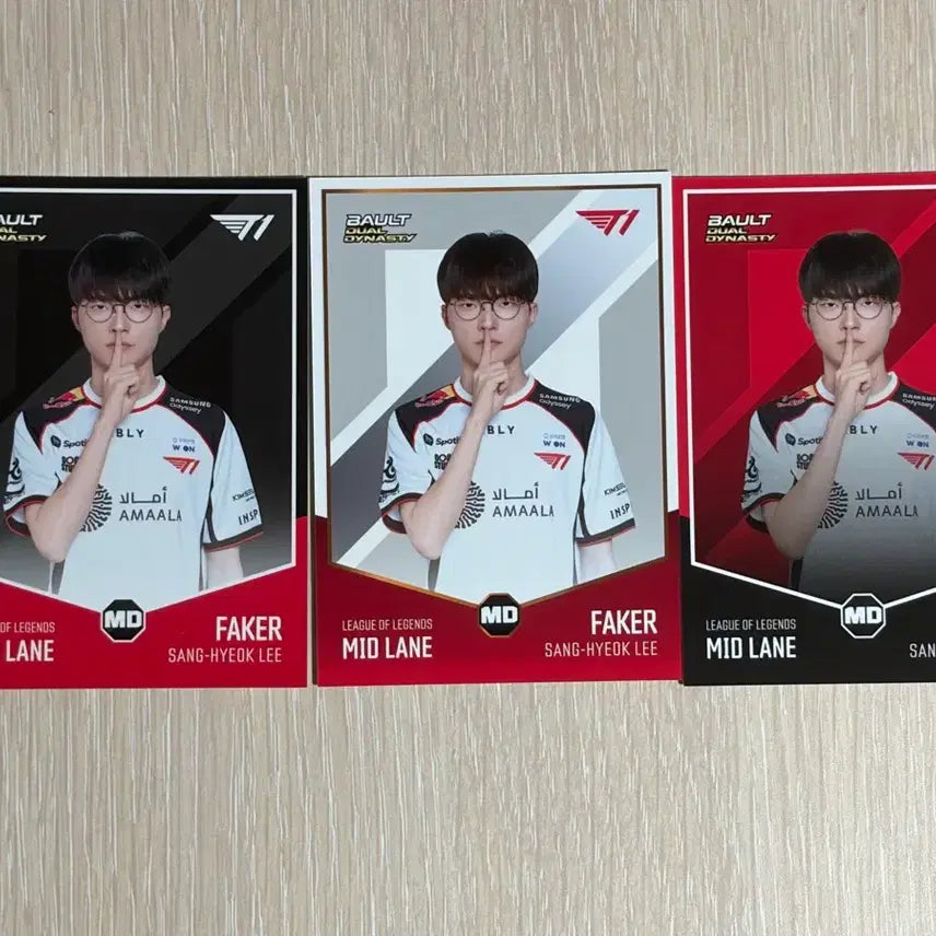[BUNJANG] Bault Faker 3-Card Bundle Set / Bault 페이커 카드 3장 일괄