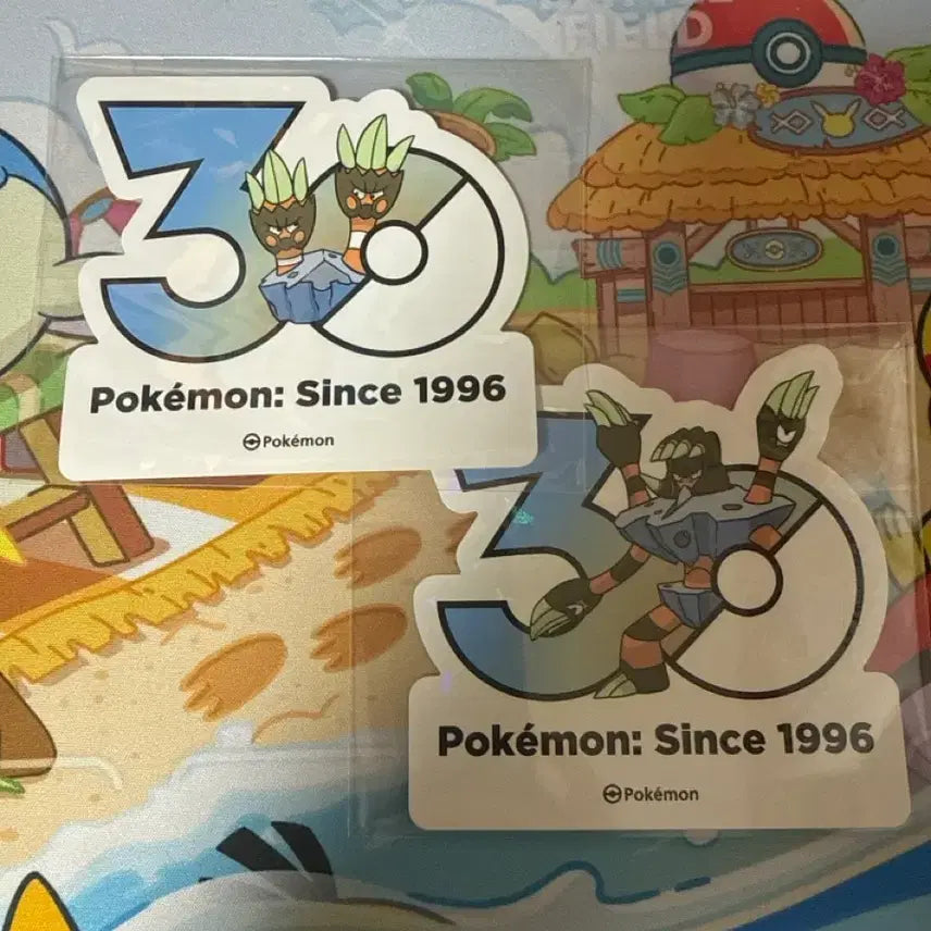 [BUNJANG] Pokemon 30th Anniversary Sticker Bundle Set (Turtwig, Grotle) / 포켓몬스터 30주년 스티커 - 거북손손, 거북손데스 일괄