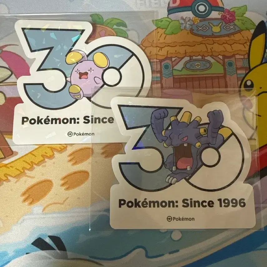 [BUNJANG] Pokemon 30th Anniversary Sticker Bundle - Drampa &amp; Noivern / 포켓몬스터 30주년 스티커 - 소곤룡, 폭음룡 일괄