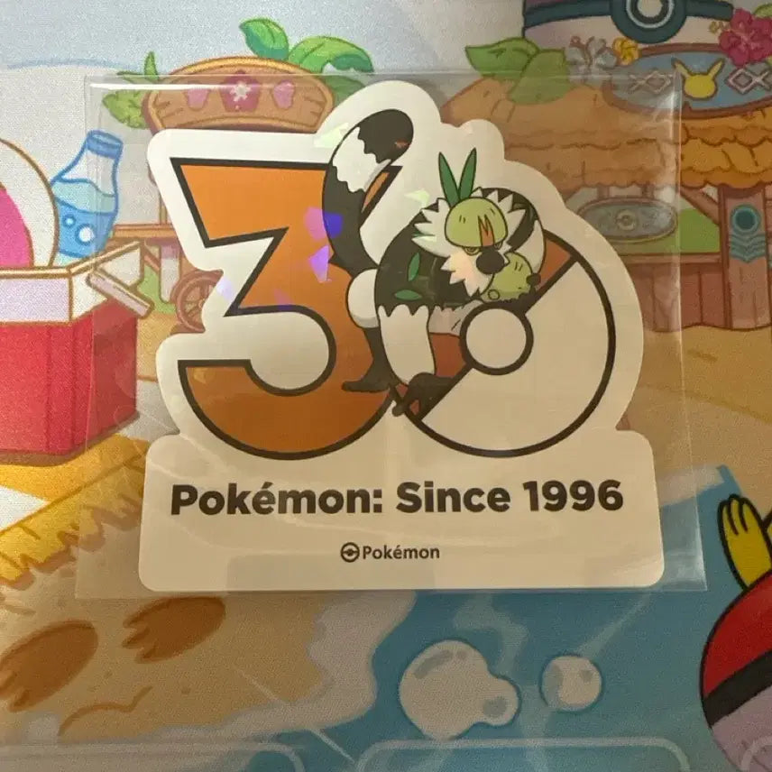 [BUNJANG] Pokemon 30th Anniversary Sticker - Naedunsung-i / 포켓몬스터 30주년 스티커 - 내던숭이