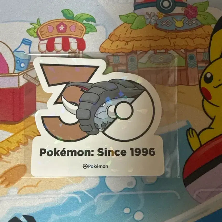 [BUNJANG] Pokemon 30th Anniversary Sticker Corib / 포켓몬스터 30주년 스티커 - 코리갑
