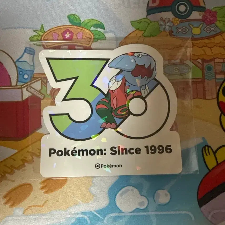 [BUNJANG] Pokemon 30th Anniversary Sticker - Dracovish / 포켓몬스터 30주년 스티커 - 어래곤