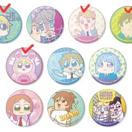 [BUNJANG] Ensemble Stars! Tsukiuta. Character Goods Collection 2nd Edition Makoto/Midori/Nazuna/Arashi Bundle Set / 앙스타 부쿠부 뱃지 콜렉션 2탄 마코토/미도리/나즈나/아라시 일괄 판매