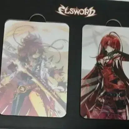 [BUNJANG] Elsword Elesis Diner Acrylic Stand + Lenticular Bundle Set / 엘소드 엘리시스 다이너 아크릴 스탠드+렌티큘러 일괄