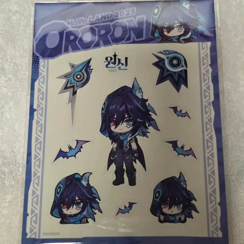[BUNJANG] Genshin Impact Hoyoverse Hololun Sticker Set / 2025 호요랜드 원신 올로룬 스티커