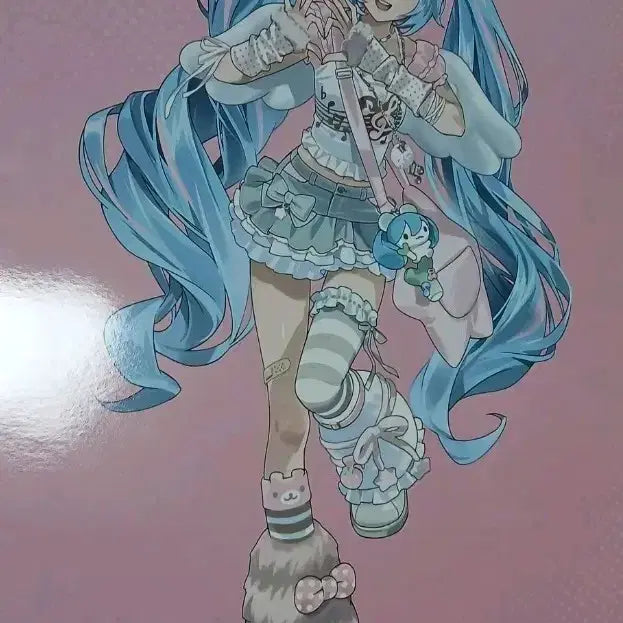 [BUNJANG] Vocaloid Miku Withmu Popup Goods Bundle Set / 보컬로이드 미쿠 위드뮤 팝업 굿즈 일괄 (포스터, 스티커, 카드텍)