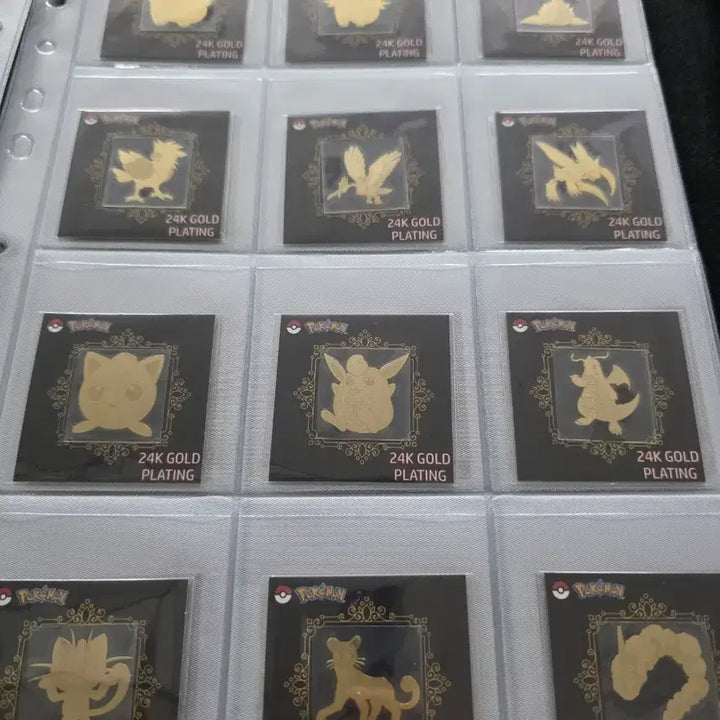[BUNJANG] Pokemon Stickers 24K Gold Foil 49 Types / 포켓몬띠부씰 24k금박 49종