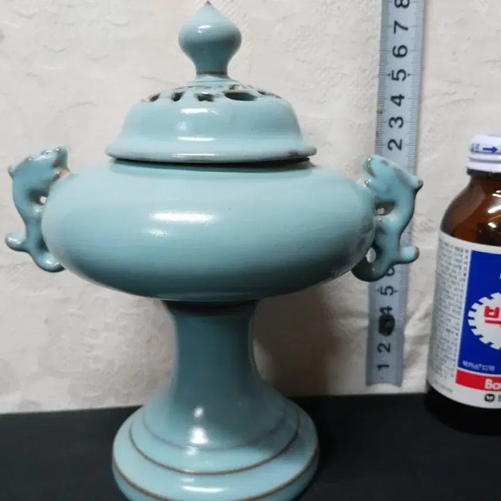 [BUNJANG] Song Dynasty Yaozhou Celadon Incense Burner / 송대 여요청자 향로 개인 소장품