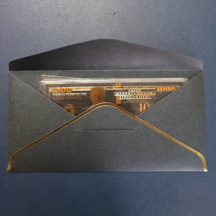 [BUNJANG] Rare Collectible Black Gold Foil US President Banknote / 미국대통령 블랙금박지폐 희귀지폐수집용