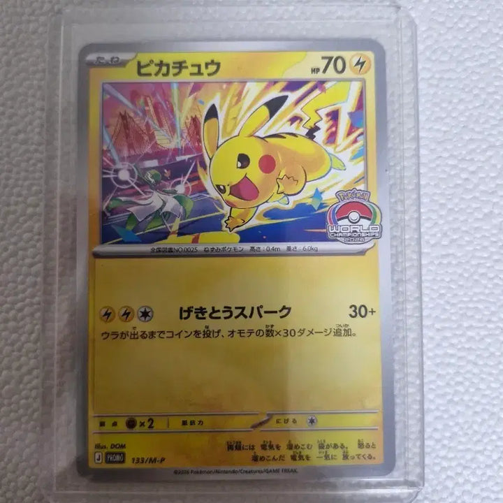 [BUNJANG] Pokemon Pikachu World Championships 2026 Promo Card / 포켓몬 카드 피카츄 월드챔피언십 2026 프로모