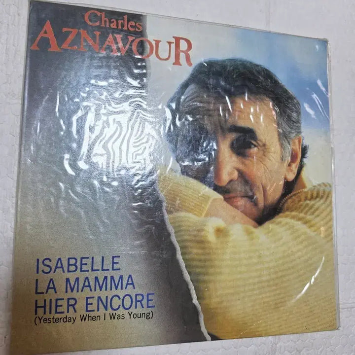 [BUNJANG] Charles Aznavour Sealed LP Chanson Isabelle La Mamma / 찰스 아즈나부르 미개봉 LP 샹송 ISABELLE LA MAMMA