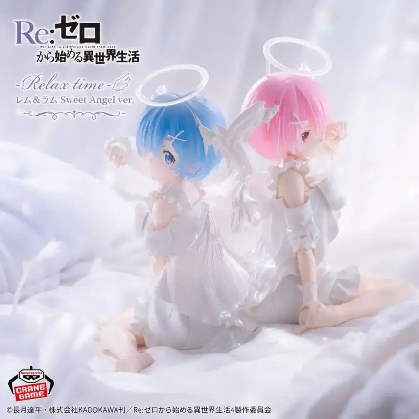 [BUNJANG] Re:Zero Sweet Angels Rem &amp; Ram Figure Set / 리제로 스위트 엔젤 피규어 렘&amp;람