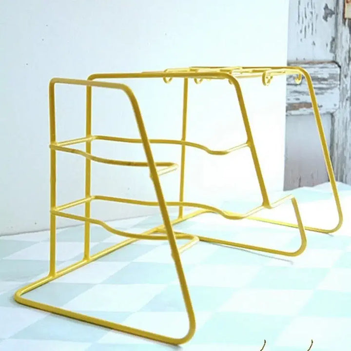 [BUNJANG] Vintage Yellow Rubber Coated Dish Rack / 빈티지 옐로우컬러 러버 코티드 안정적인 디쉬랙