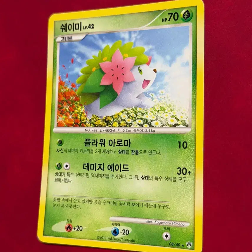 [BUNJANG] Pokemon 2010 DP Shaymin Lv.42 Ancient Card / 포켓몬 고대 카드 2010 DP 쉐이미 Lv.42
