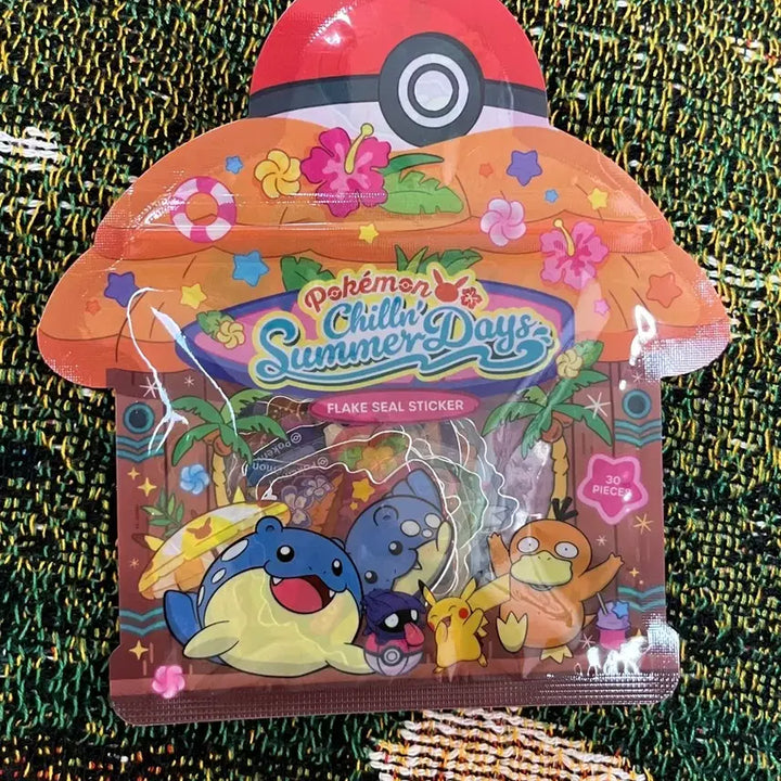 [BUNJANG] Pokemon Groudon Spinning Ballpoint Pen + Sticker Set / 포켓몬 대굴레오 회전 볼펜 + 조각스티커