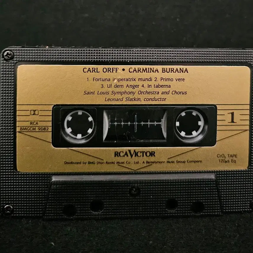 [BUNJANG] ORFF Carmina Burana Cassette Tape Leonard Bernstein / ORFF 카르미나 부라나 레너드 번스타인 카세트 테이프